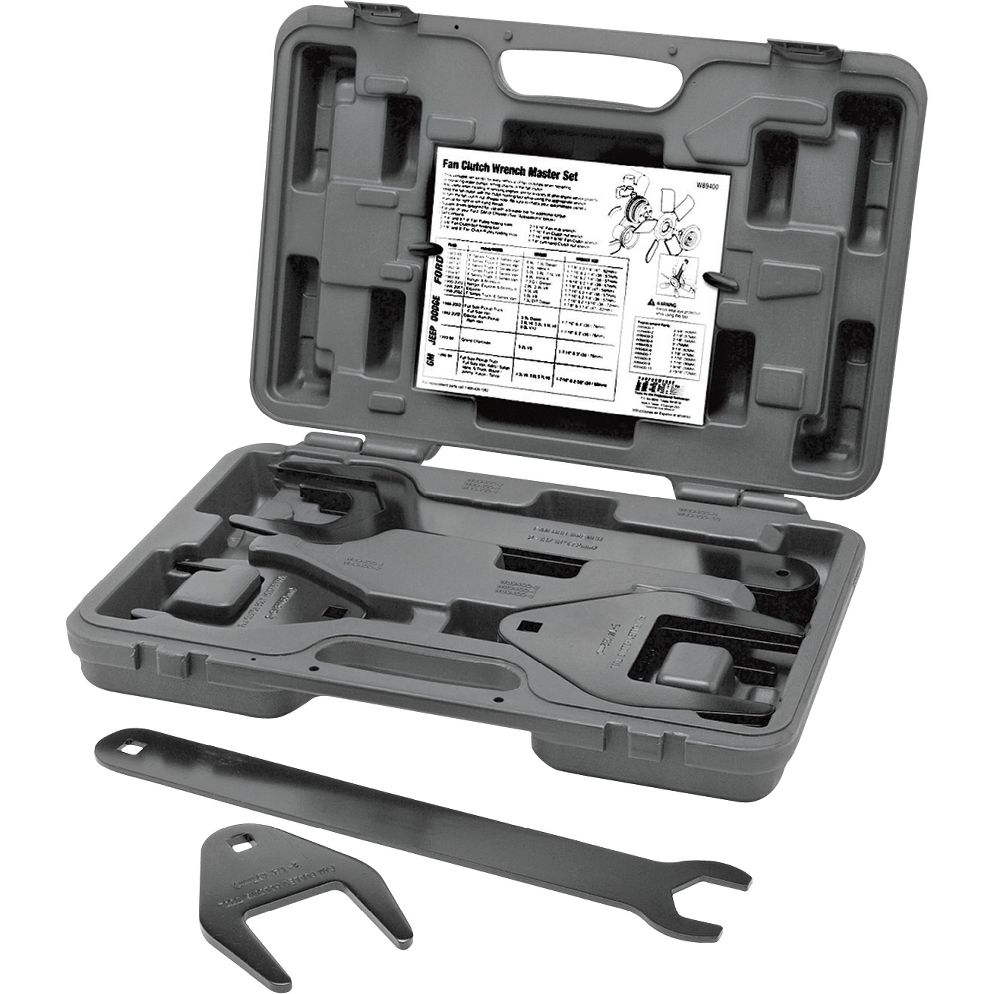 Performance Tool Fan Clutch Wrench Master Set — 10-Pc. Set, Model# W89400